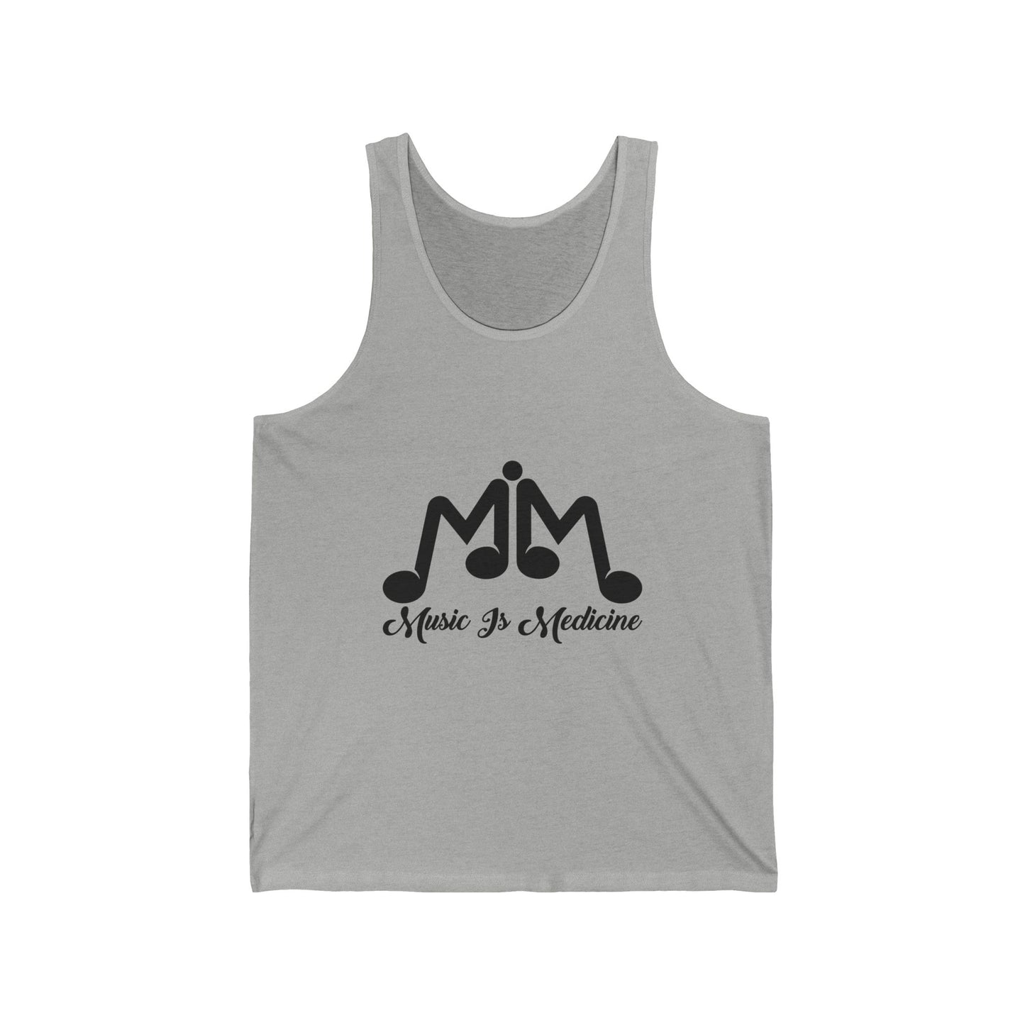 Tank Top Womens Music Stamped Logo Athletic Wear