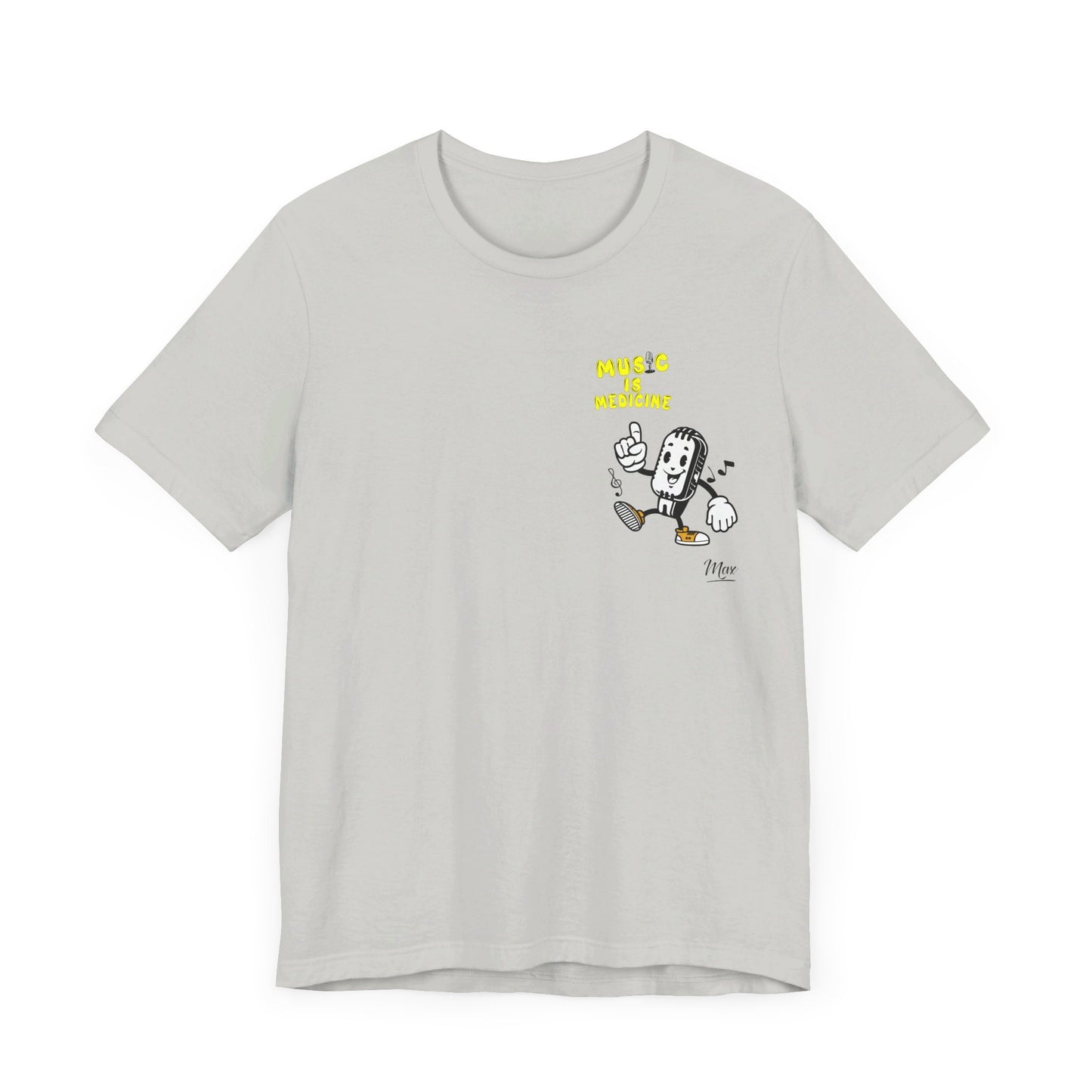 Character Edition - Yellow Text Series (showing back of tee shirt)