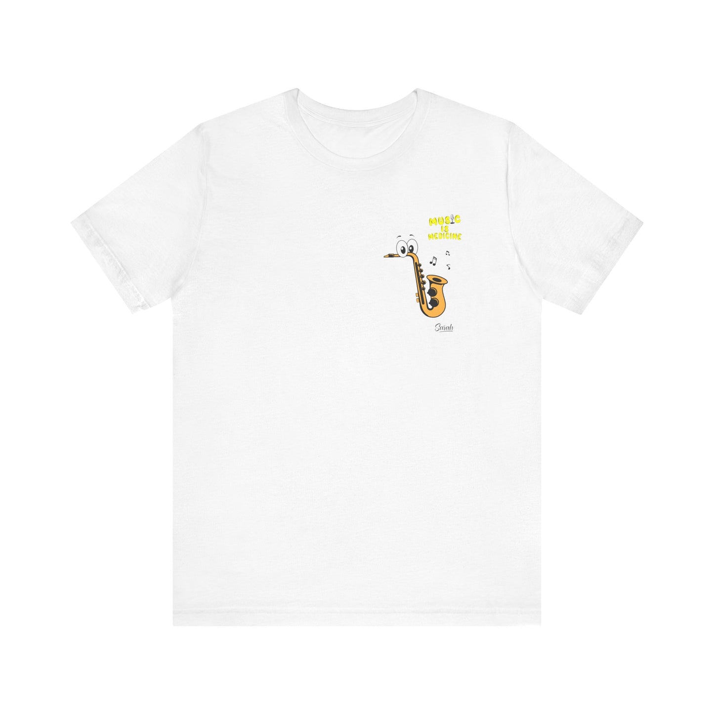 Character Edition - Yellow Text Series (showing back of tee shirt)