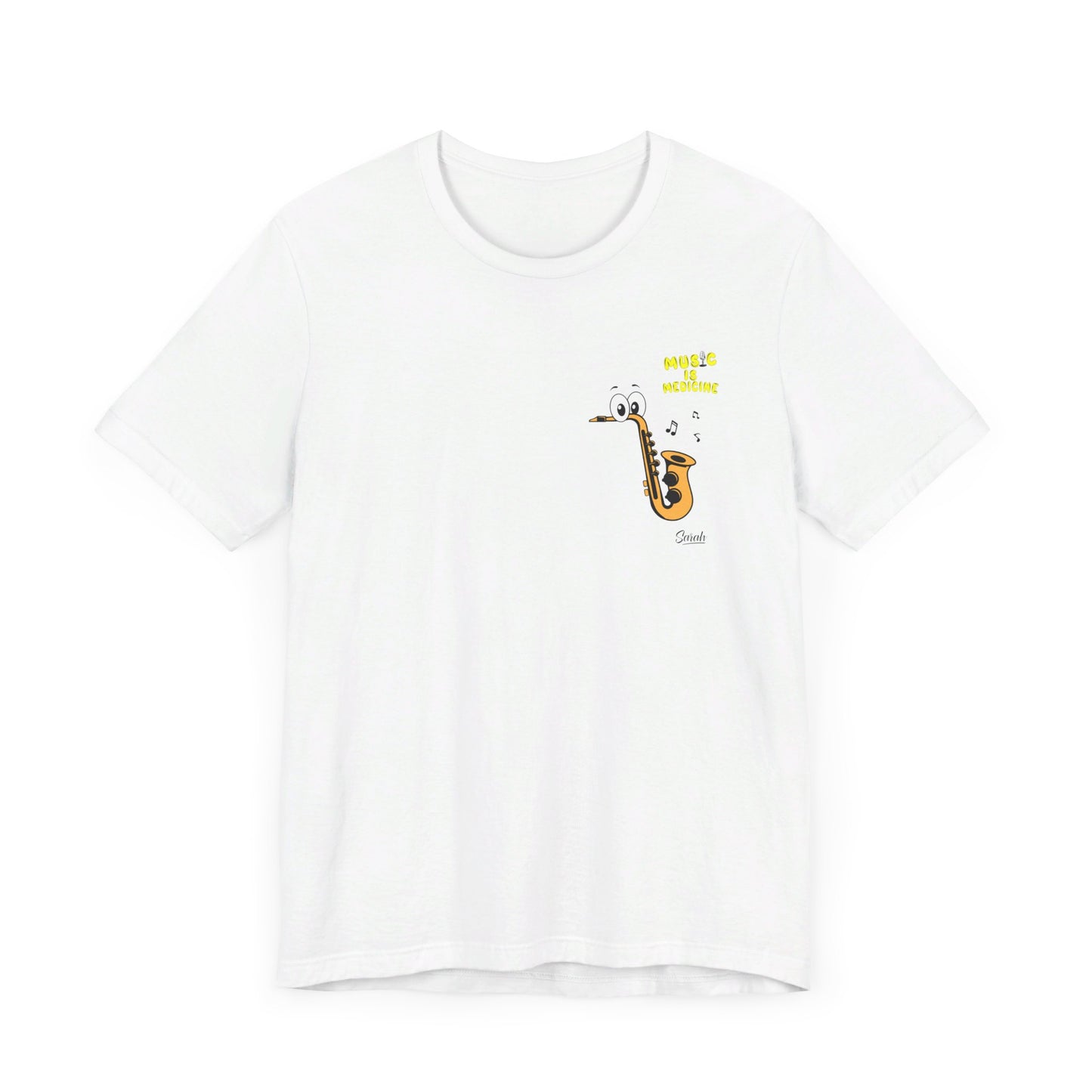 Character Edition - Yellow Text Series (showing back of tee shirt)