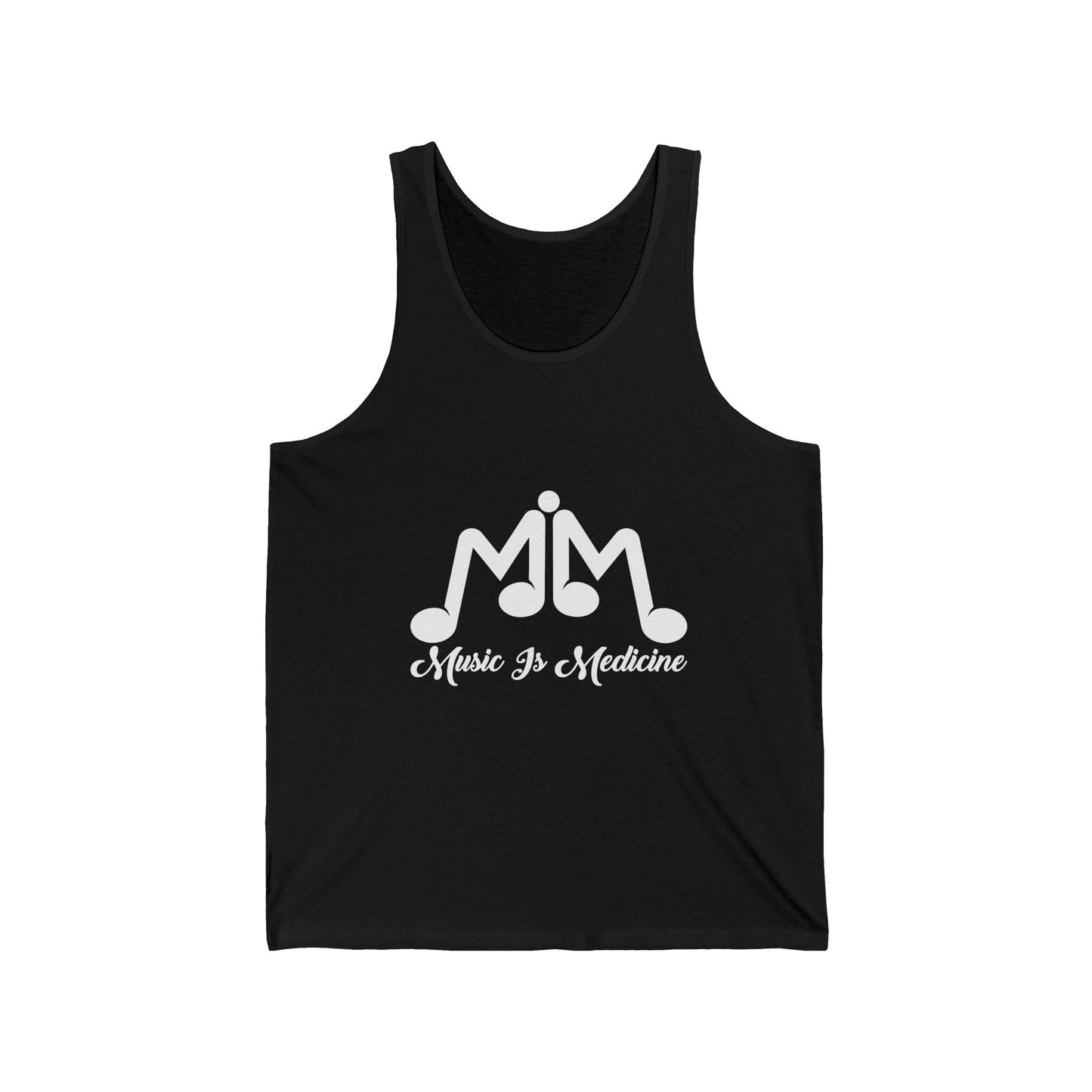 Tank Top Womens Music Stamped Logo Athletic Wear