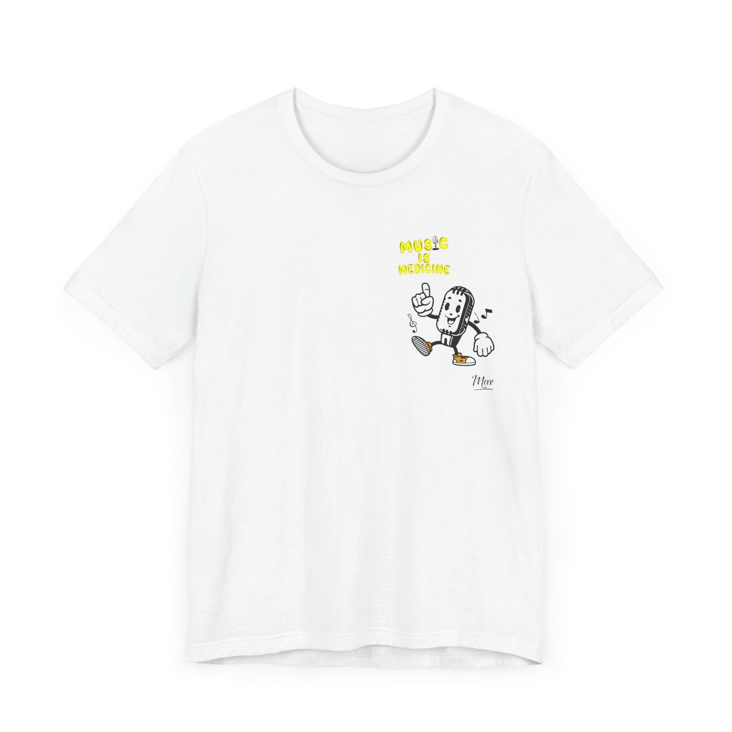 Character Edition - Yellow Text Series (showing back of tee shirt)