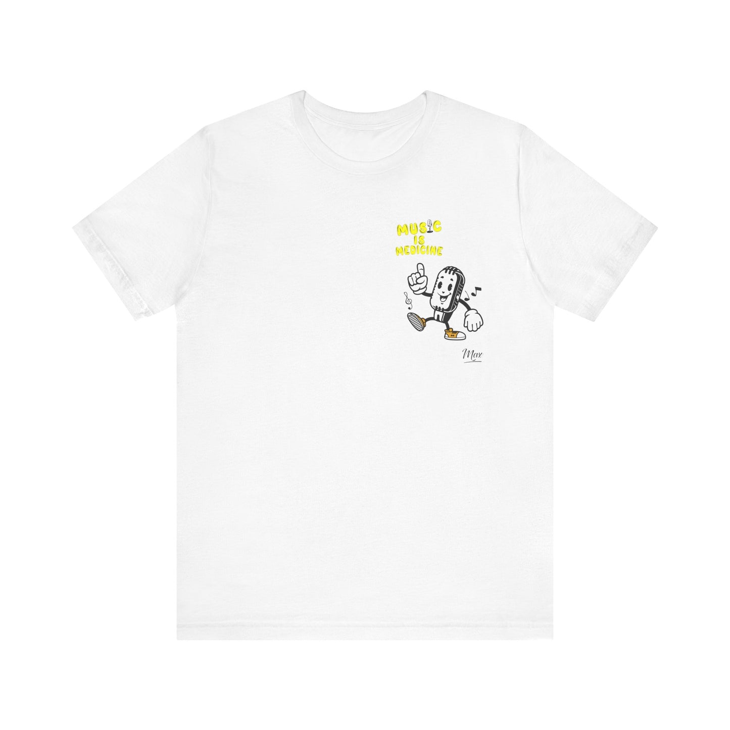 Character Edition - Yellow Text Series (showing back of tee shirt)