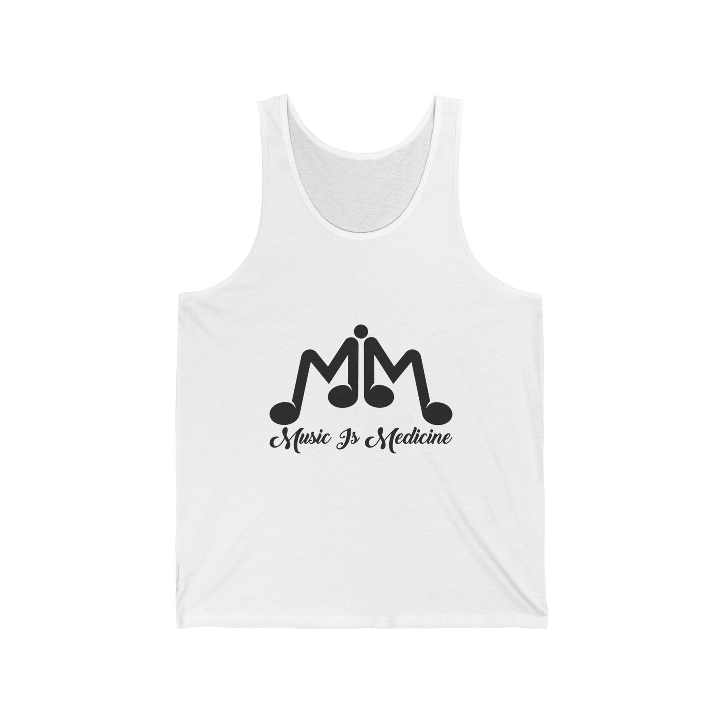 Tank Top Womens Music Stamped Logo Athletic Wear